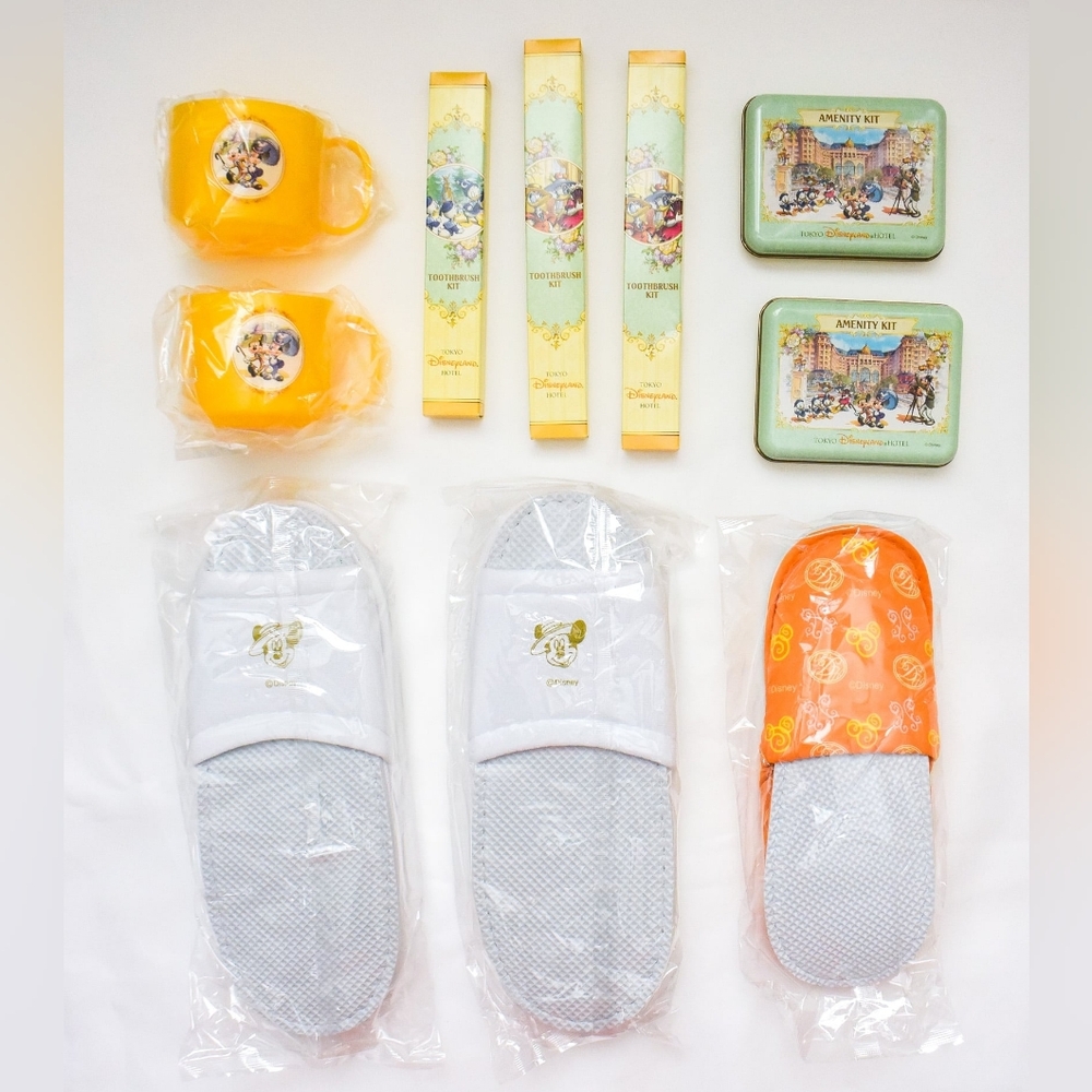 *TOKYO* Disneyland Hotel, Cup, Slippers, Toothbrushes, Slippers, Amenity Kit